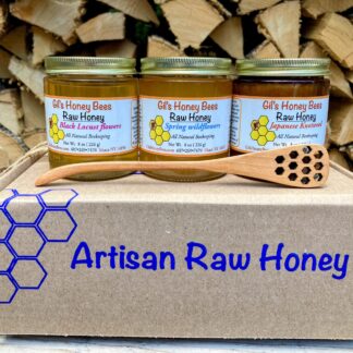 Three jar honey gift box