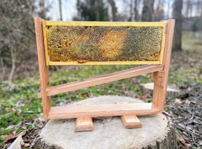 Display stand for a full honeycomb frame. Handmade from Red Oak wood - Image 6